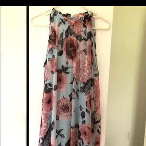 Pink blush maternity dress